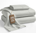 LANE LINEN 450 TC 100% Cotton Twin Sheet Set - Soft Cooling Sateen