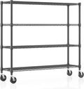 Homdox Heavy Duty Metal Shelves for Storage - 4 Tier Rack