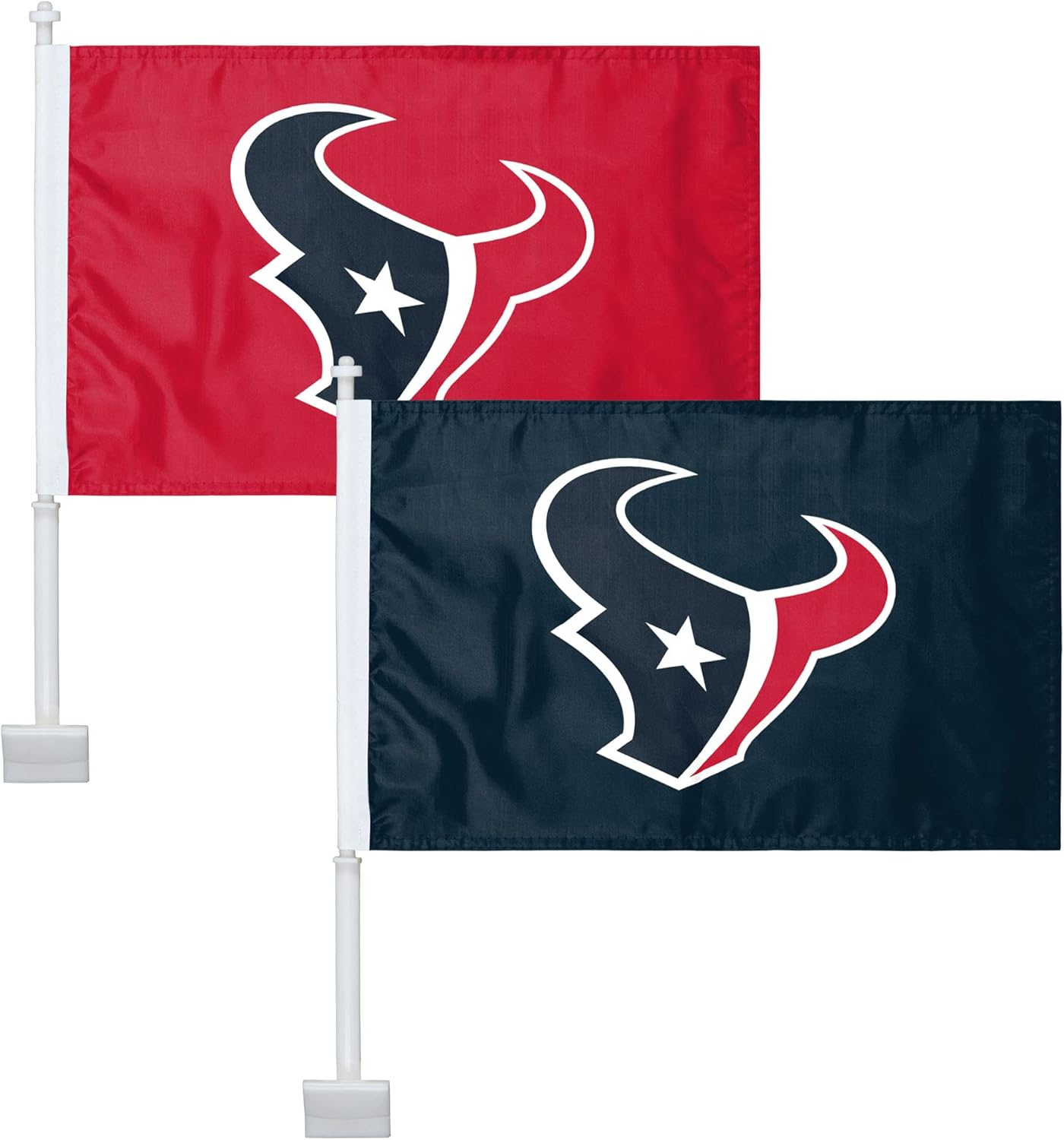 NFL 2 Pack Solid Car Flag - Show Your Team Spirit Everywhere