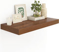 12in Deep Walnut Floating Shelves 36 in - Modern Farmhouse Wall Shelf