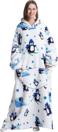 Blanket Hoodie Long Oversized Wearable Blanket - Extra Long Warmth