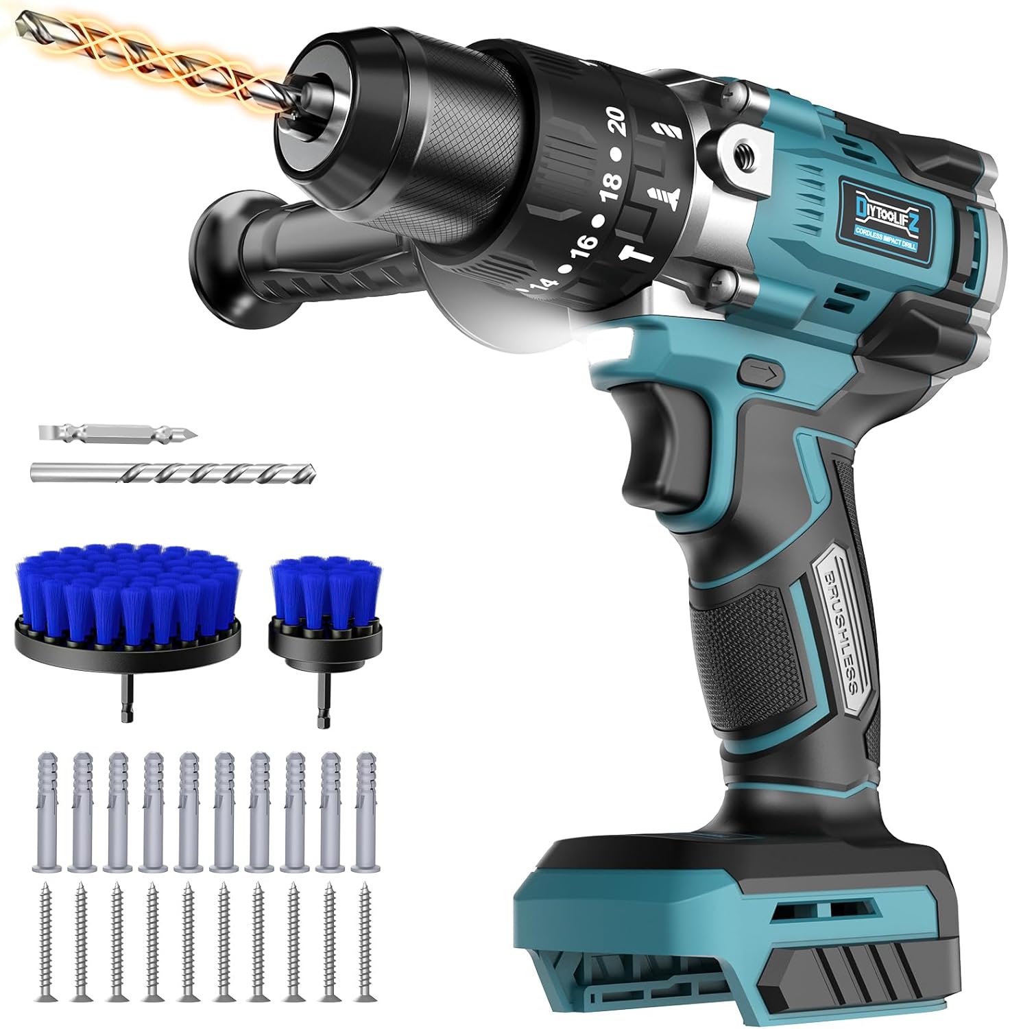 Cordless Power Drill with 3 Modes for Home and Garden Use