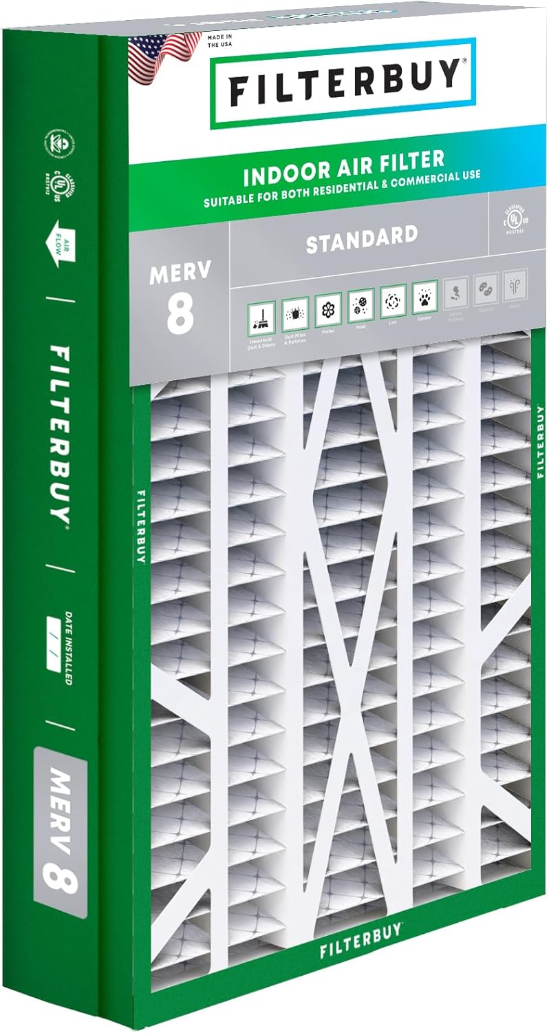Filterbuy 14.5x27x5 Air Filter for Dust and Allergy Defense