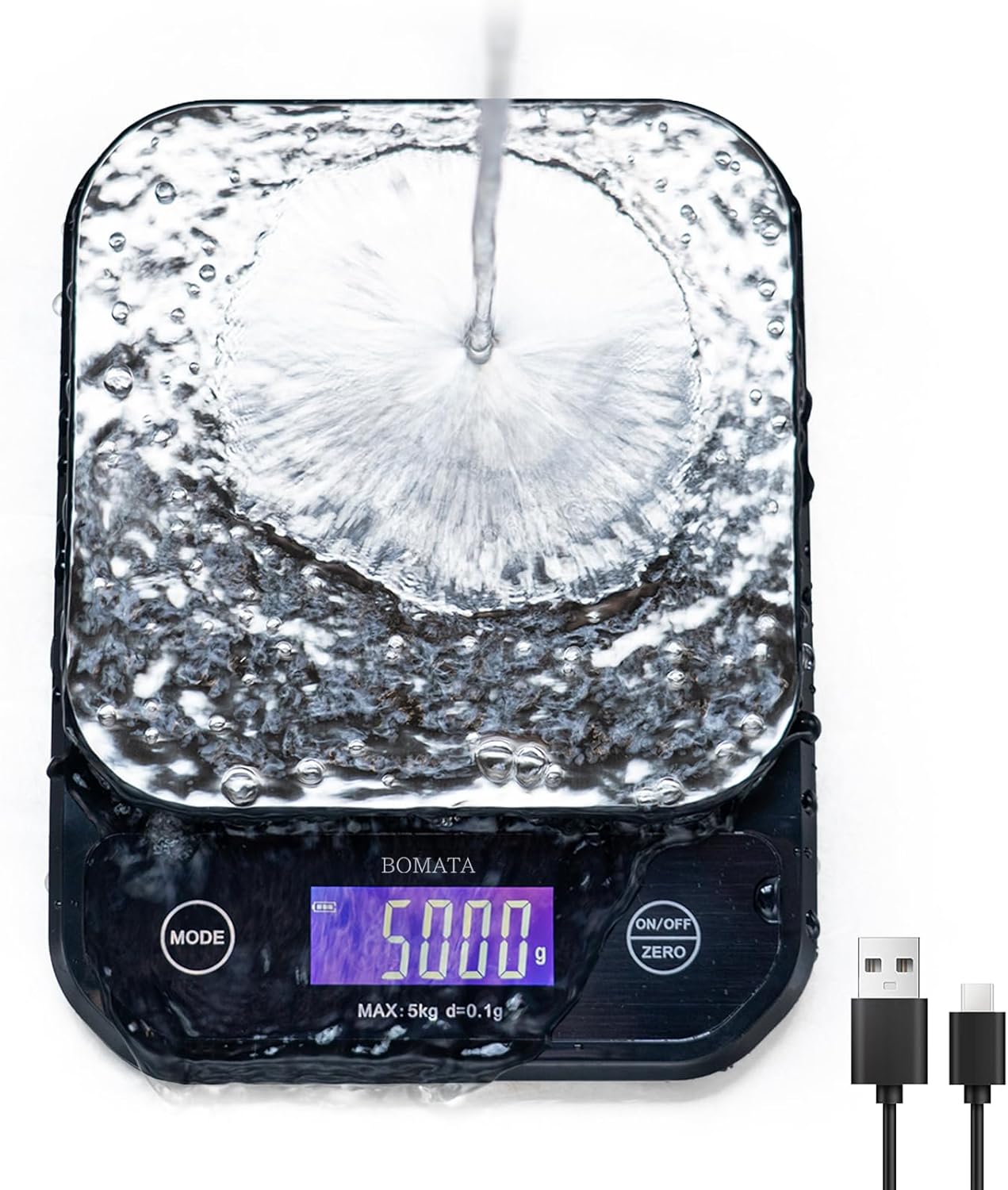BOMATA Waterproof Kitchen Scale for Cooking and Baking Needs