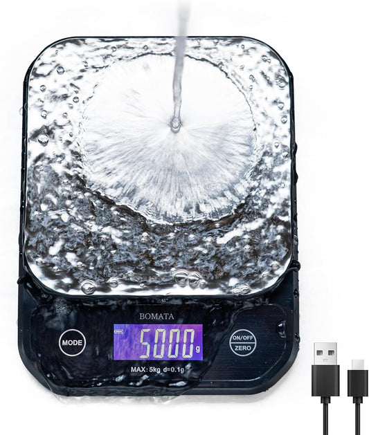 BOMATA Waterproof Kitchen Scale for Cooking and Baking Needs