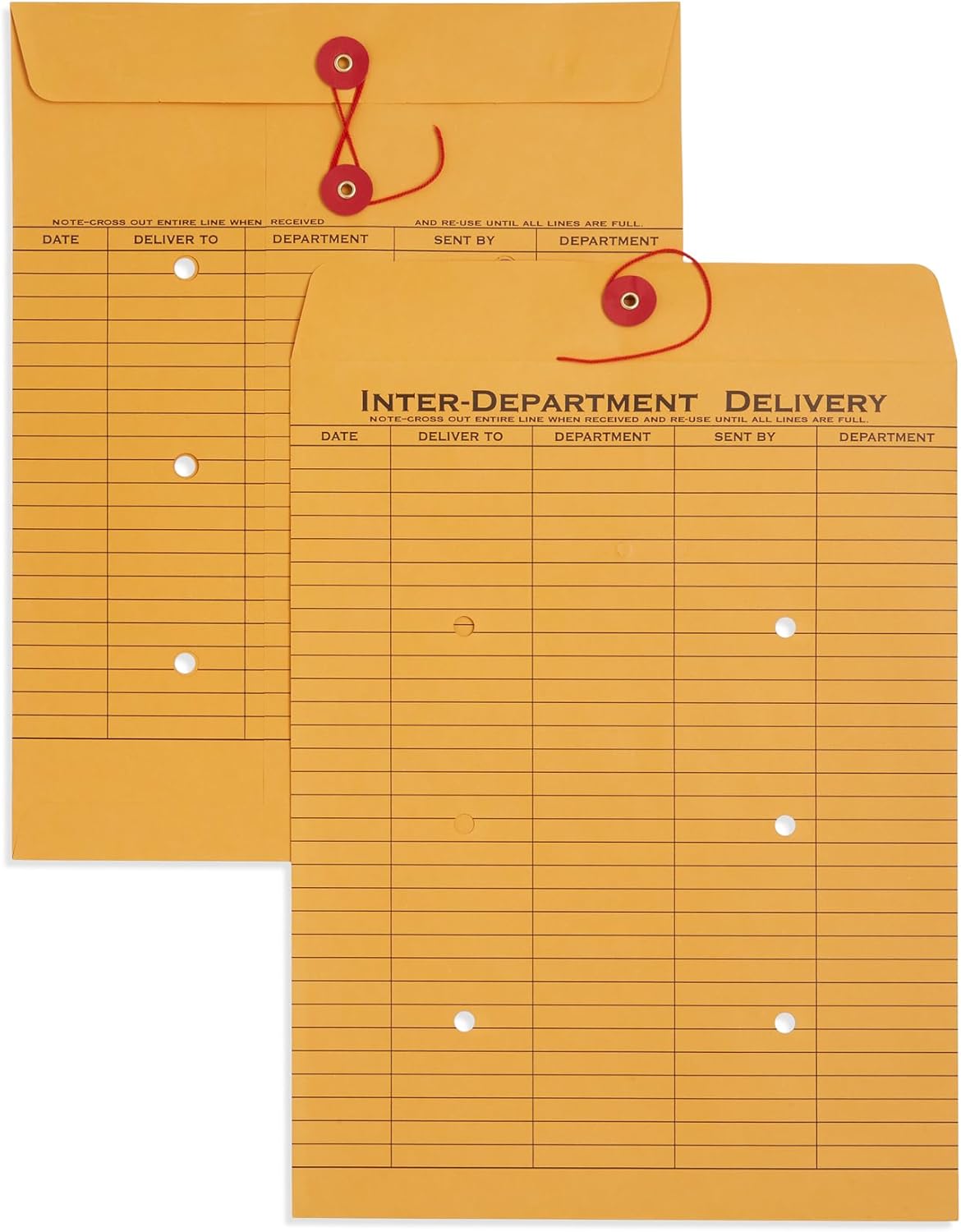 Durable 10 x 13 Interdepartment Envelopes with String Tie Closure