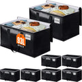 BlissTotes Moving Bags 93L 8-Pack - Heavy Duty Storage & Moving Totes