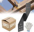 16-Gauge Thick Hurricane Straps 50pcs - Heavy Duty Rafter Ties