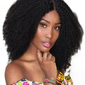 SAGA QUEEN Afro Kinky Curly Clip In Hair Extensions 8pcs 18clips