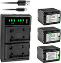 VW-VBK360 3-Pack 4000mAh Batteries with LTD2 USB Charger - Dual Charge