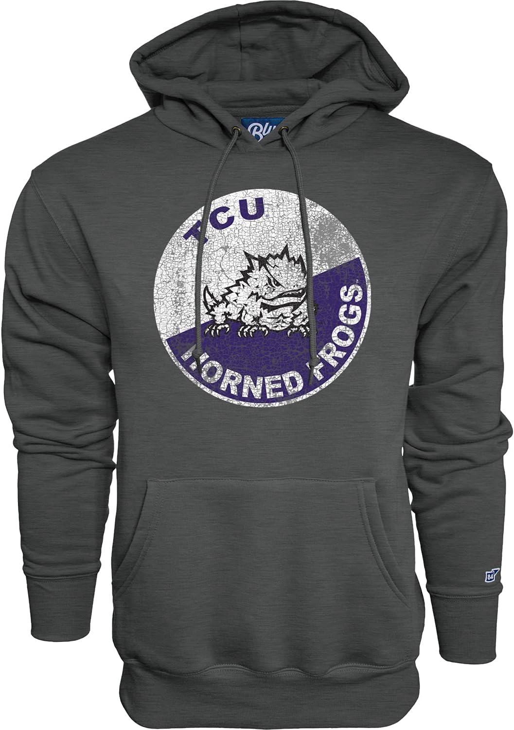 Vintage Cap Dark Heather Tcu Horned Frogs Men's Hoodie