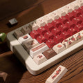 152 Keys Red Keycaps PBT Dye Sub Cherry Profile Keycaps Set