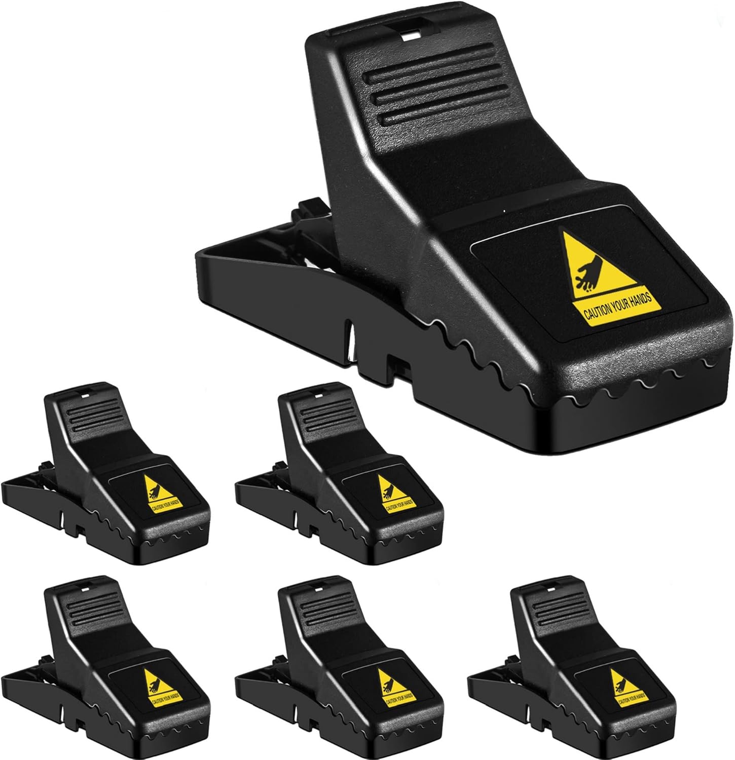 Quick & Safe 6-Pack Mouse Traps - Family & Pet Friendly