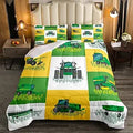 Boys Cartoon Truck Car Down Comforter Set by Erosebridal