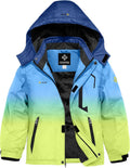 Boy's Waterproof Ski Snow Jacket Hooded Fleece - Warm & Windproof