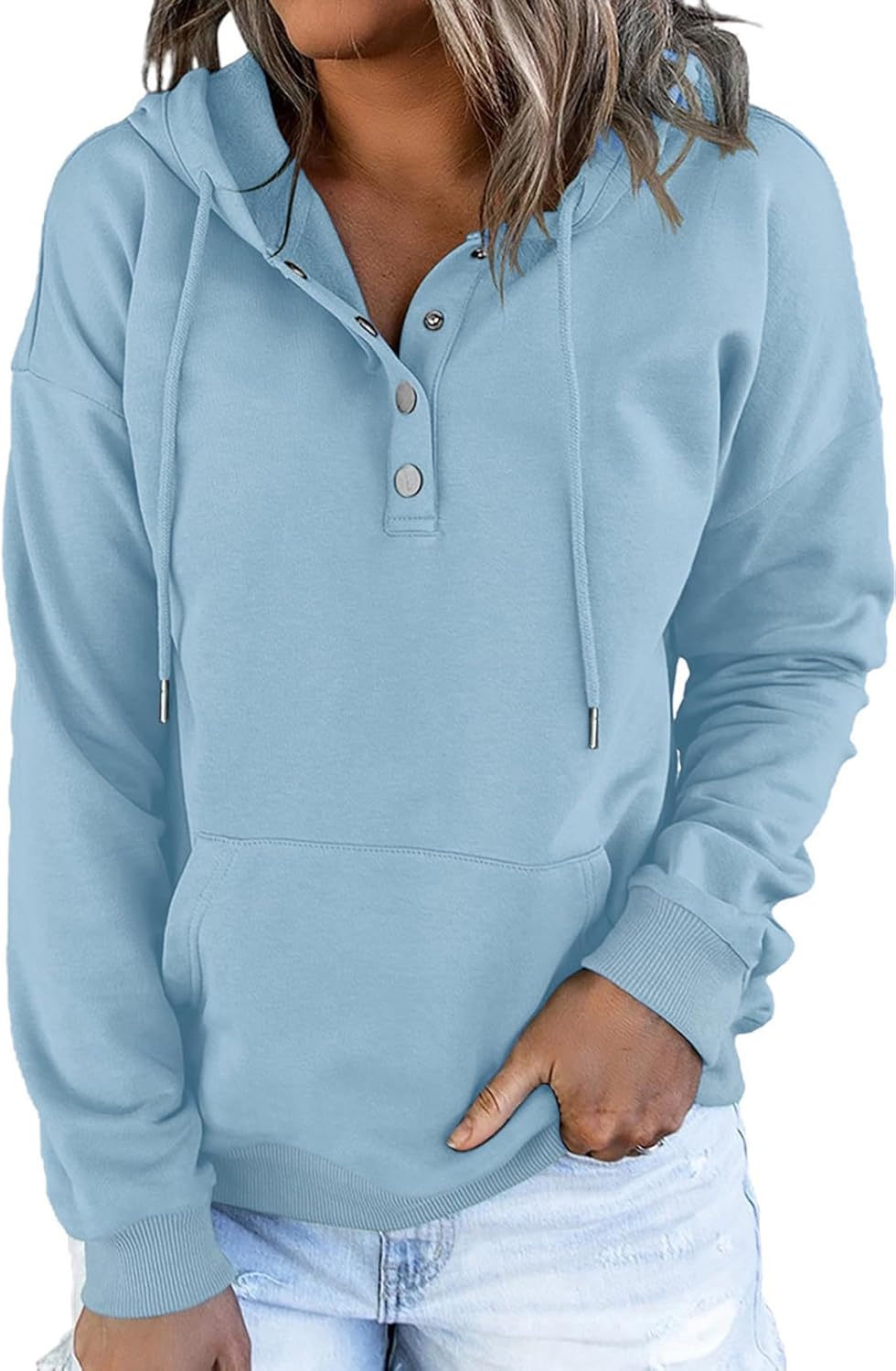 Dokotoo Womens Hoodies Casual Long Sleeve Pullover Sweatshirt