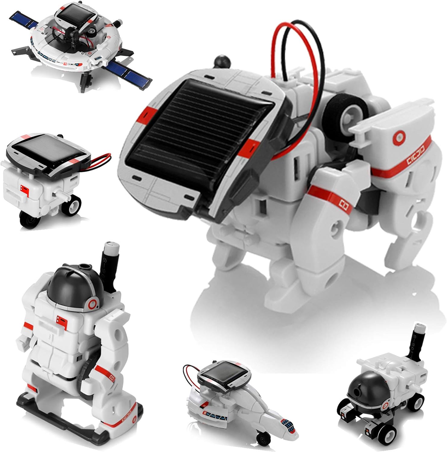 6-in-1 Solar Robot Kit | STEM Learning | Educational Space Toys