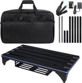 Guitar Pedal Board with RGB Light Effects - Dynamic Stage Ready