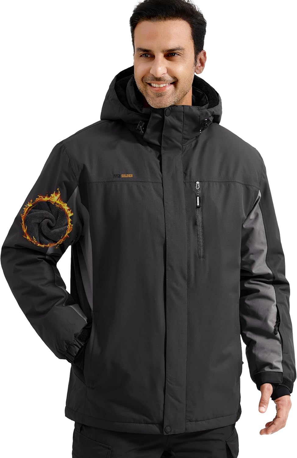 FREE SOLDIER Men's Waterproof Ski Snow Jacket Review