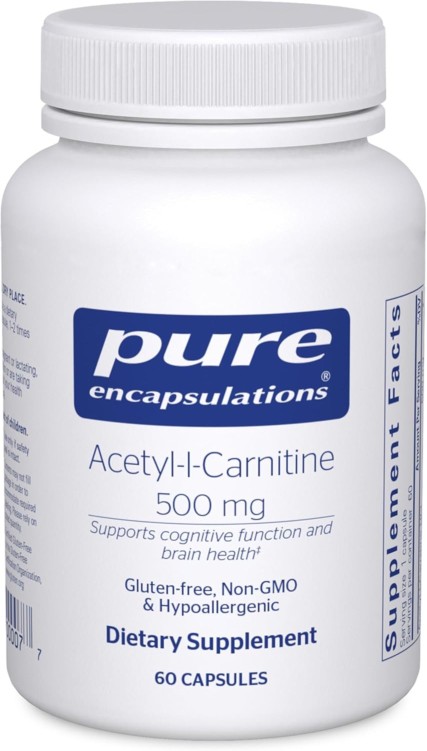 Acetyl-L-Carnitine 500 mg - Memory & Brain Supplement