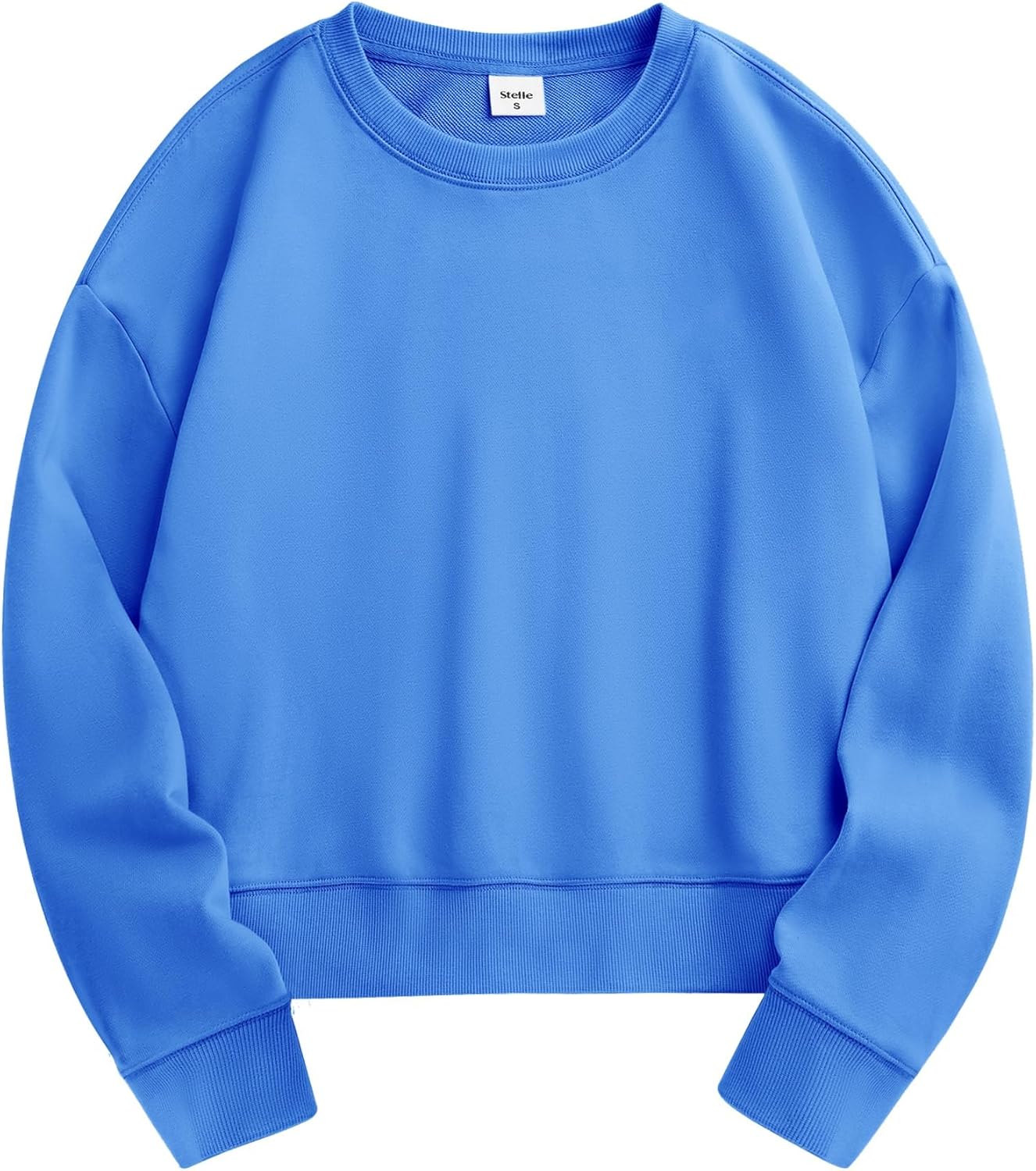Stelle Cropped Sweatshirts for Women - Cozy Cotton Crewneck