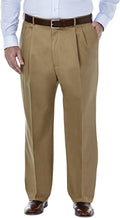 Premium No Iron Khaki Classic Fit Pleat Front Pant (Style RQ5I)