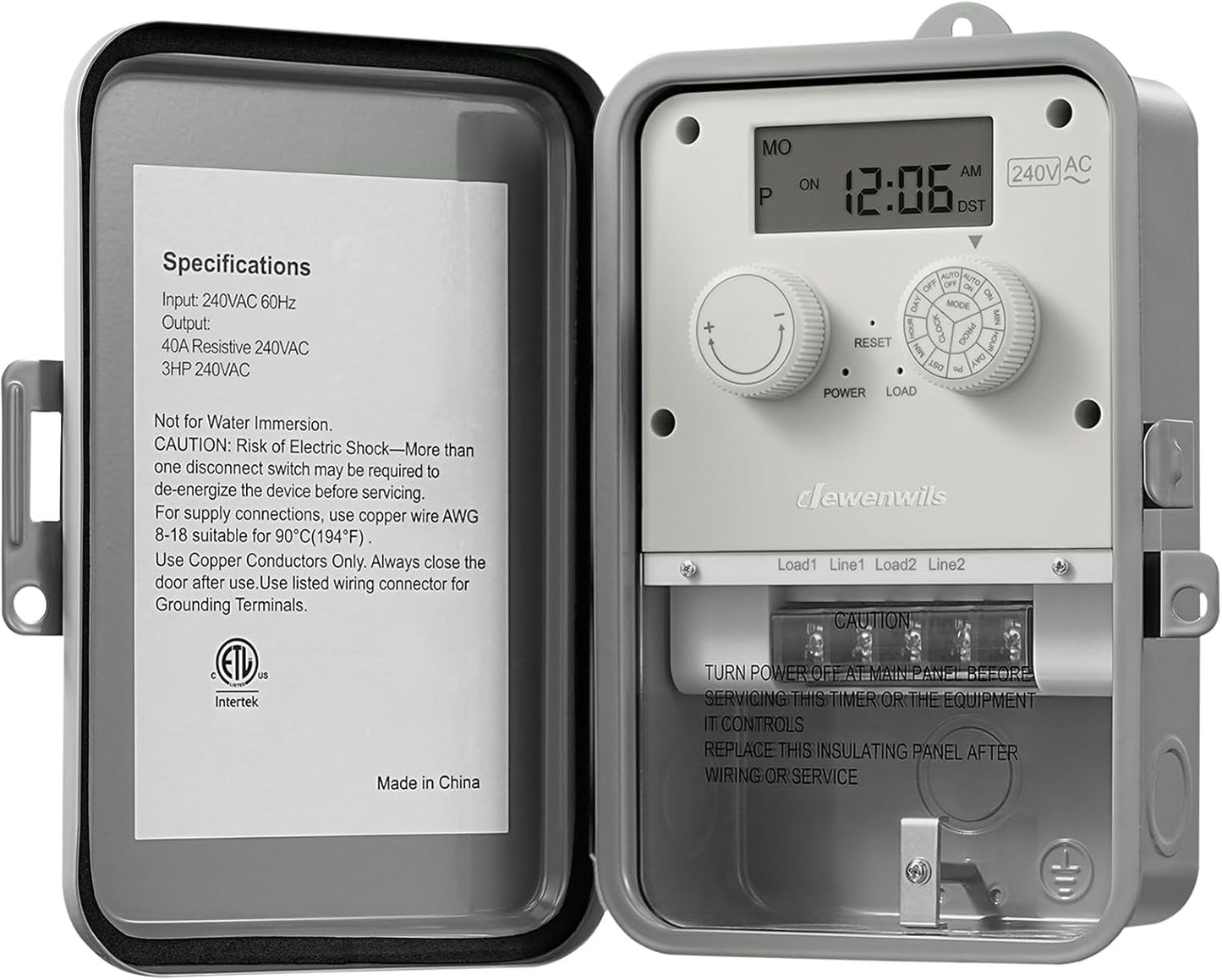 DEWENWILS Pool Pump Timer - 7-Day Programmable Outdoor Switch