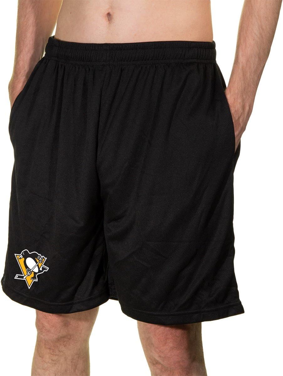 Calhoun NHL Men's Team Logo Air Mesh Shorts for Comfort