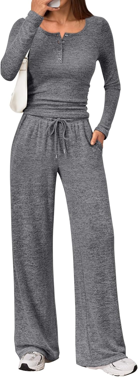 Trendy Queen Women's 2 Piece Matching Lounge Sets for Fall Fashion
