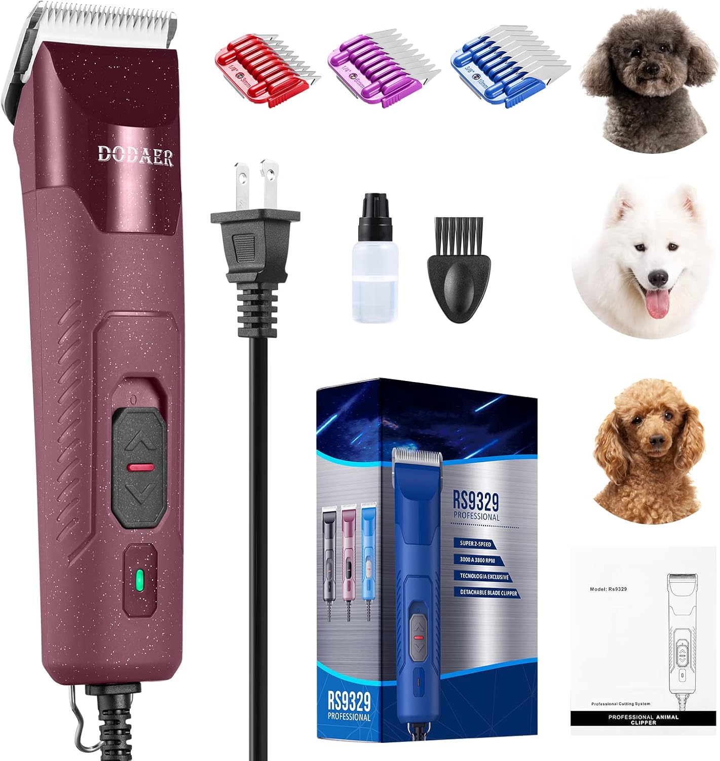 Professional Dog Grooming Electric Clipper for Thick Coats