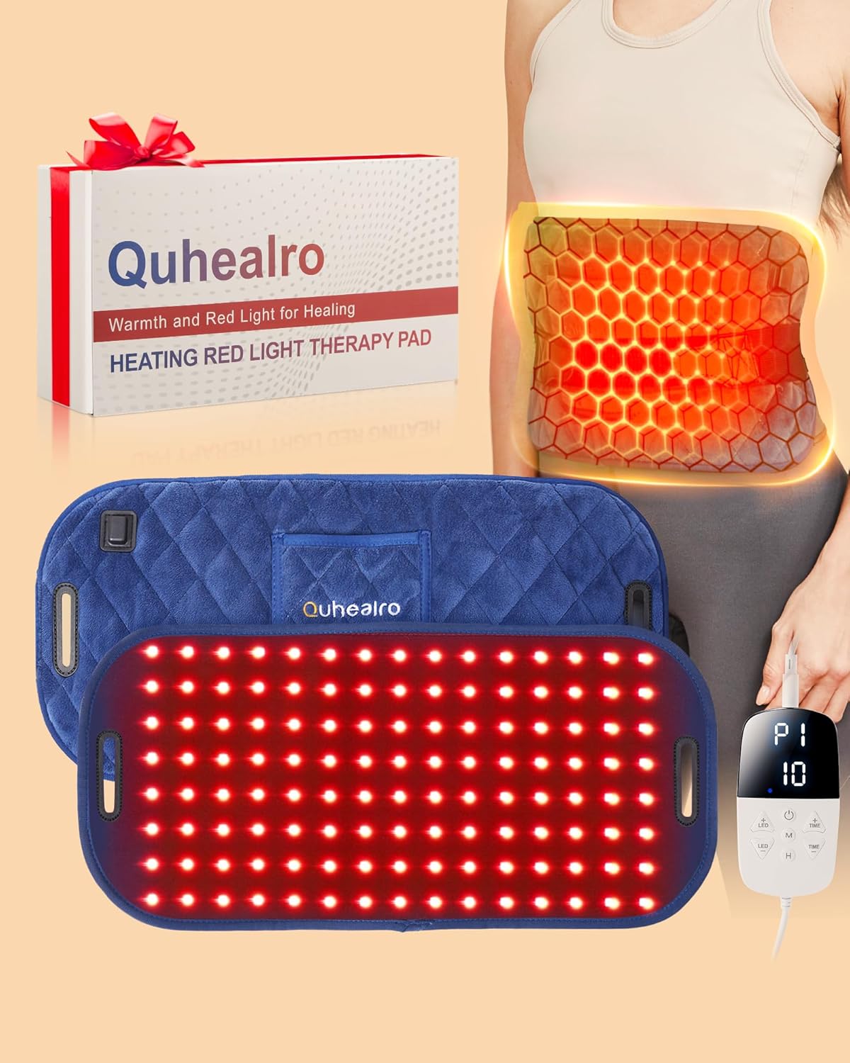 Quhealro Red Light Therapy Belt - Pain Relief & Wellness