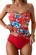 Women's Tankini Tummy Control Two Piece Swim Suit - Full Coverage Sets