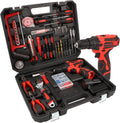 COMOWARE 16.8V Cordless Drill Set Combo Kit - Complete 153pc Home Tool