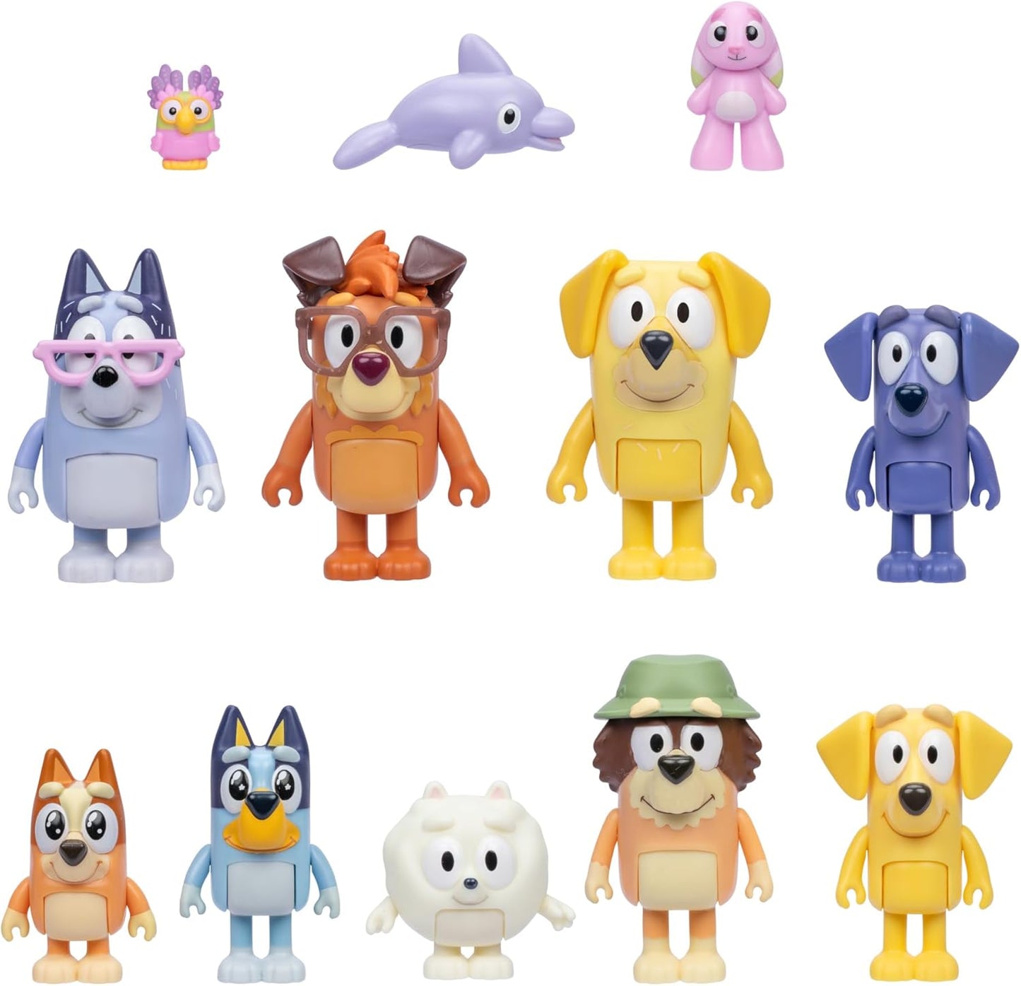 Bluey Super Fan Set - 12 Figurines & Characters | Moose Toys