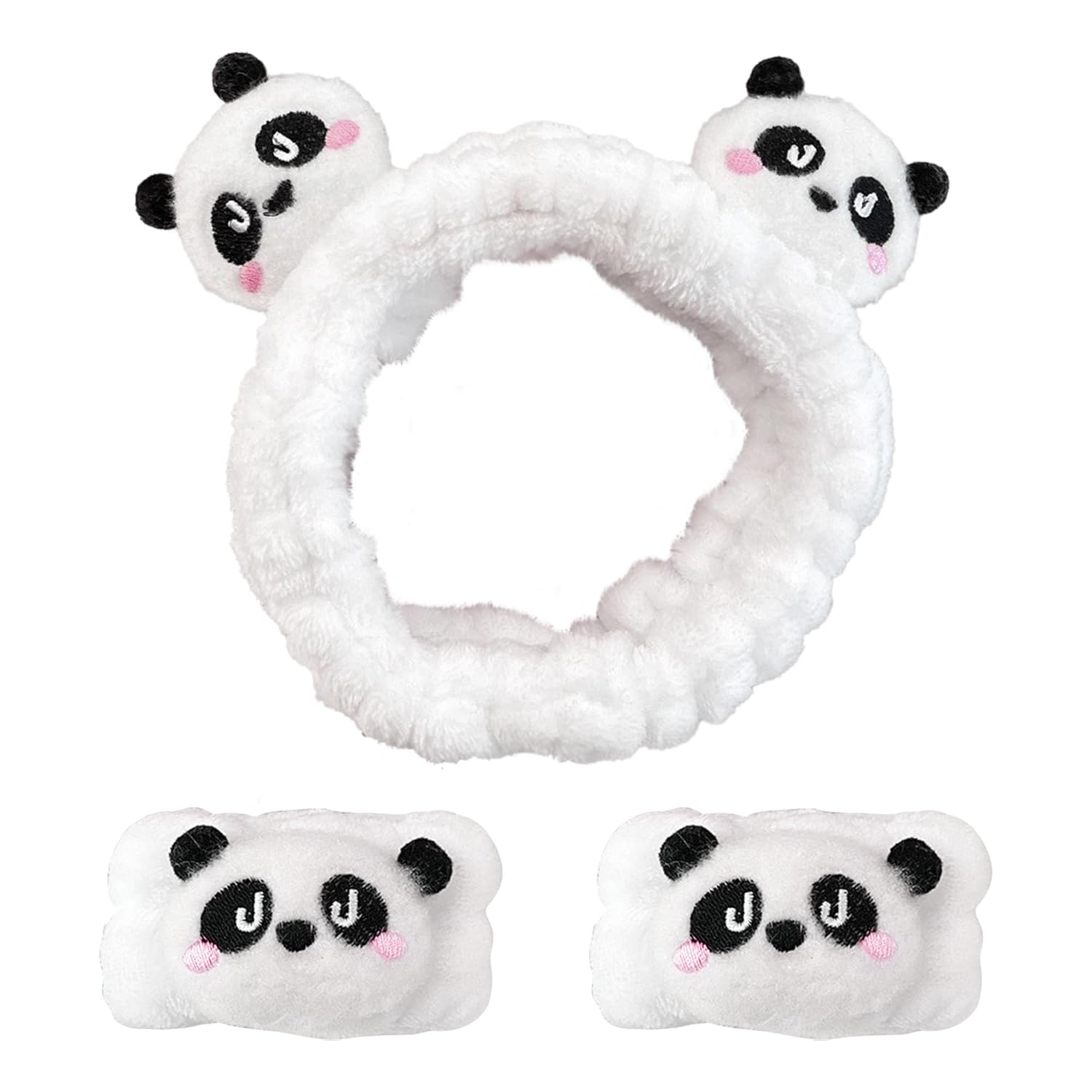 Panda Spa Headband Set for Cute Skincare