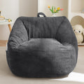 MAXYOYO Kids Bean Bag Chair Dark Grey - Comfy Toddler Sofa