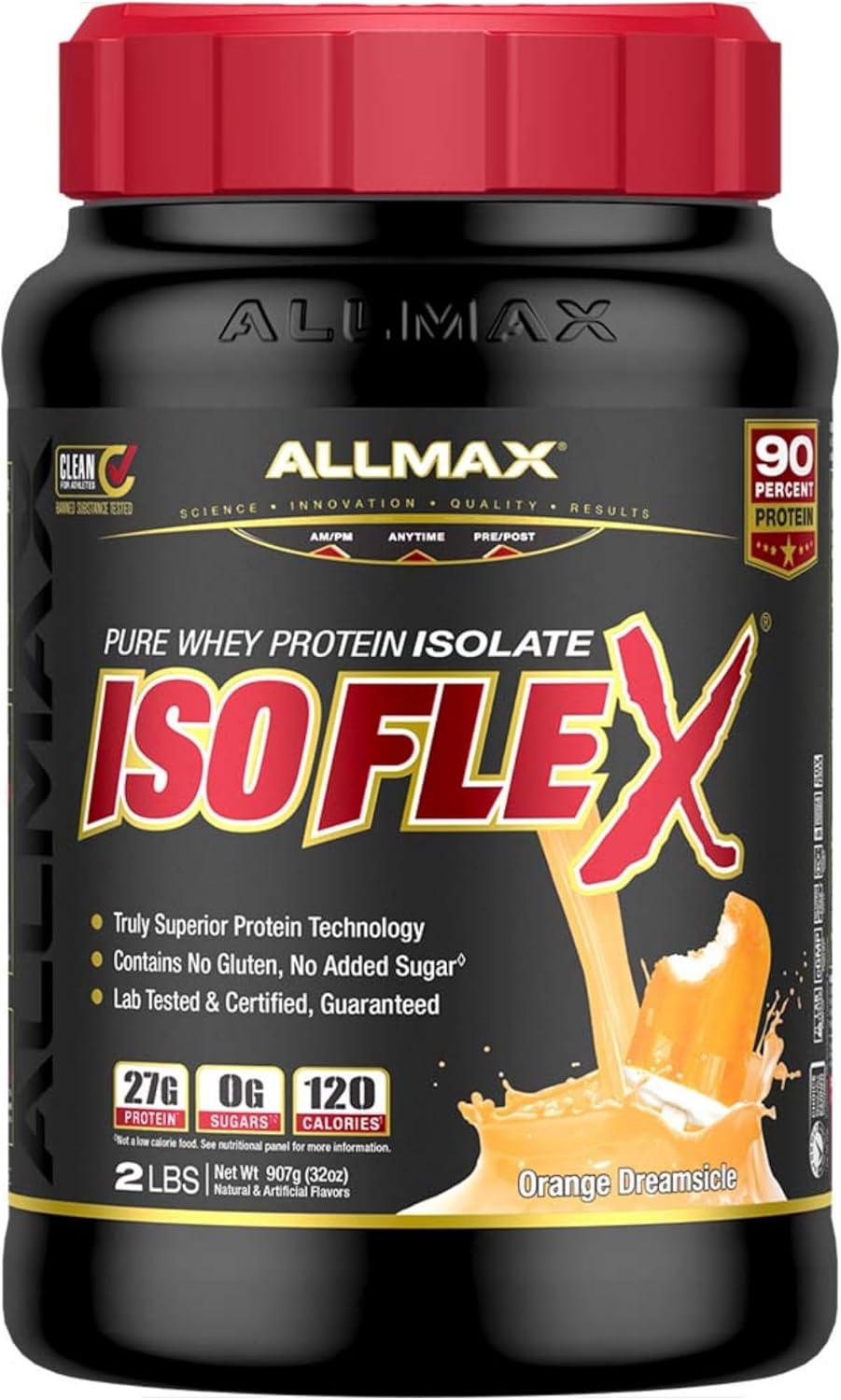 ALLMAX ISOFLEX Whey Protein Isolate - Orange Dreamsicle Flavor