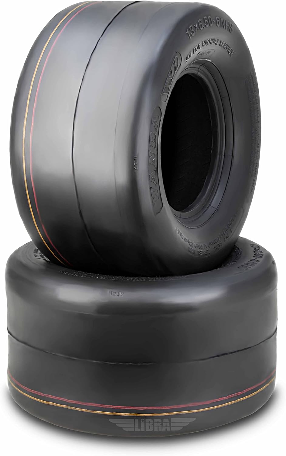 WANDA Set of 2 Turf Tires for Zero Turn Lawn Mowers 13x6.5-6