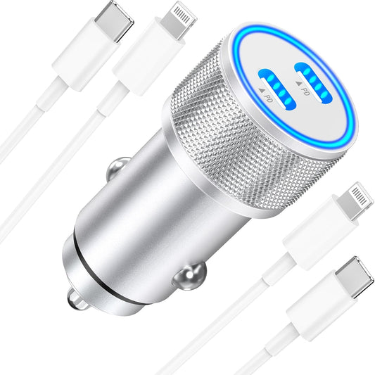 Fast Charge Linocell Car Kit for iPhone, MFi Certified