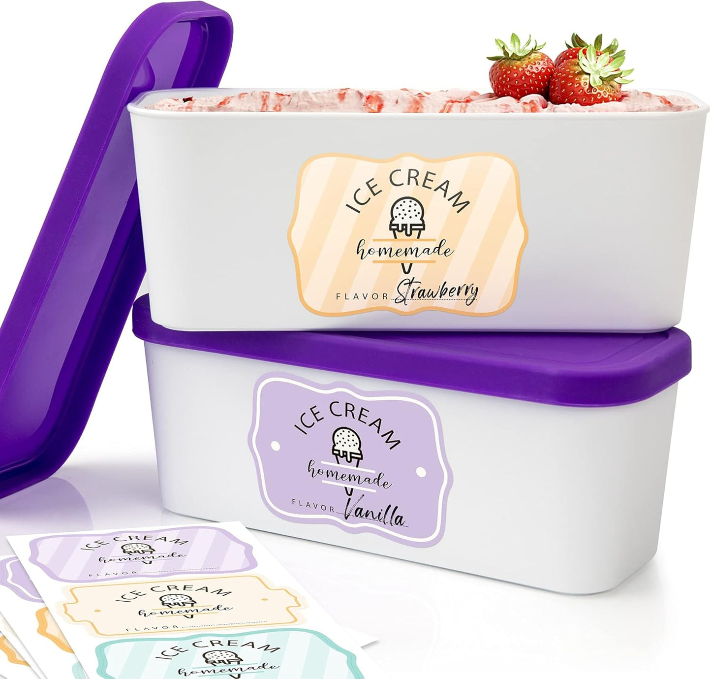 ZICOTO Ice Cream Tubs - Homemade Delight!