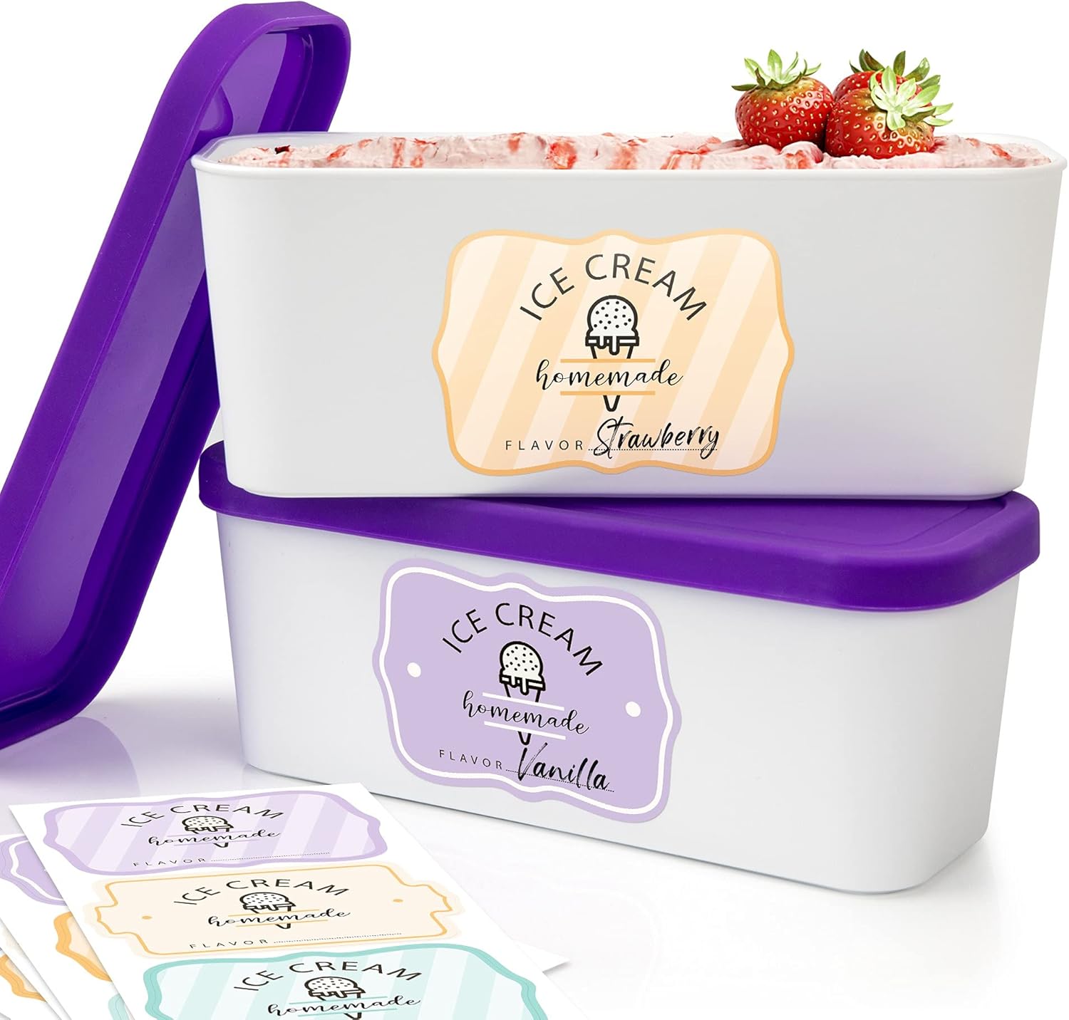 ZICOTO Ice Cream Tubs - Homemade Delight!