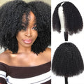 V Part Wigs Human Hair Afro Kinky Curly 12in - Beginner Friendly