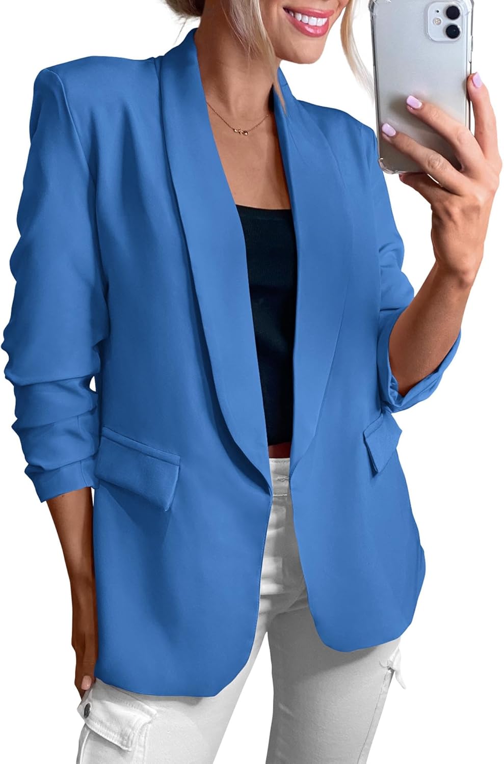 KIRUNDO Womens Blazer for Business Casual Work Office Style