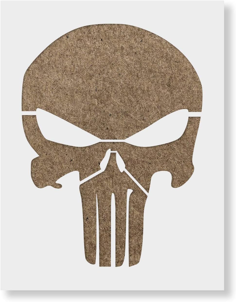 Punisher Skull Stencil for Creative Projects and Artistry