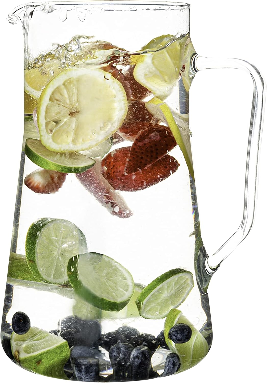 Simax Large Glass Pitcher with Spout for Refreshing Beverages
