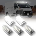 AUTOONE White Cab Roof Top LED Marker Lights Kit - Clear, Bright Fit