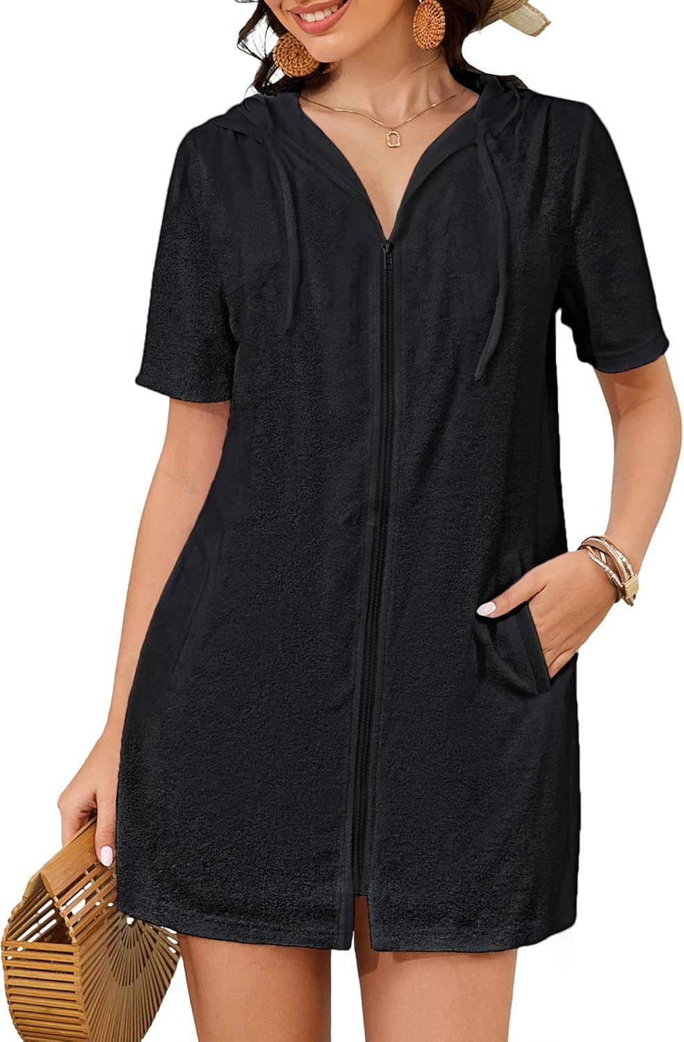 Bsubseach Terry Cloth Cover Up - Stylish Swim Robes with Pockets
