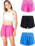 Flowy Girls 2-in-1 Butterfly Shorts Skirts with Built-in Liner