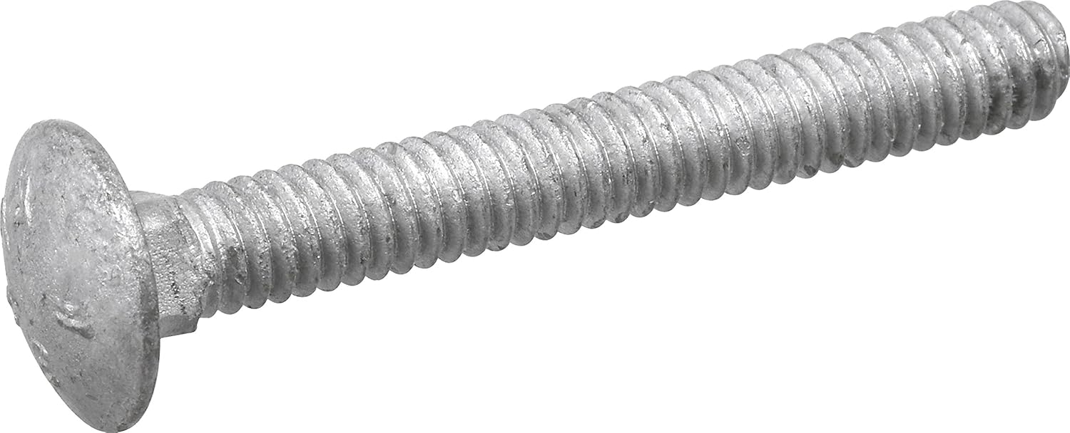 HILLMAN FASTENER 1/2X5 CARRIAGE BOLT, 25-Pack for Wood & Metal