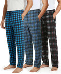 Real Essentials 3 Pack Mens Fleece Pajama Pants - Cozy Value